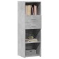 vidaXL Ντουλάπι Γκρι Σκυρ. 40x42,5x124 εκ. από Επεξεργασμένο Ξύλο