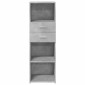 vidaXL Ντουλάπι Γκρι Σκυρ. 40x42,5x124 εκ. από Επεξεργασμένο Ξύλο