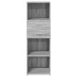 vidaXL Ντουλάπι Γκρι Sonoma 40x42,5x124 εκ. από Επεξεργασμένο Ξύλο