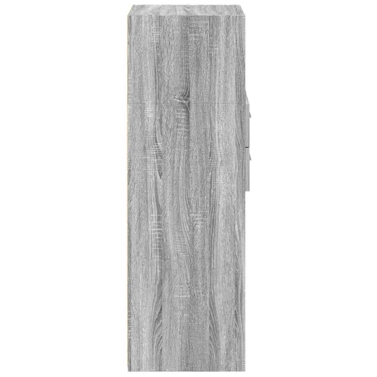 vidaXL Ντουλάπι Γκρι Sonoma 40x42,5x124 εκ. από Επεξεργασμένο Ξύλο