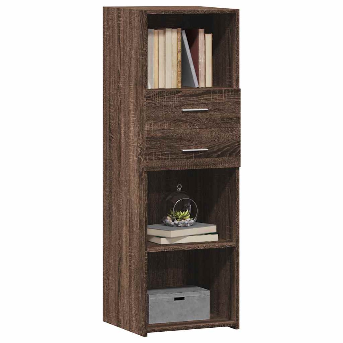 vidaXL Ντουλάπι Καφέ Δρυς 40x42,5x124 εκ. από Επεξεργασμένο Ξύλο