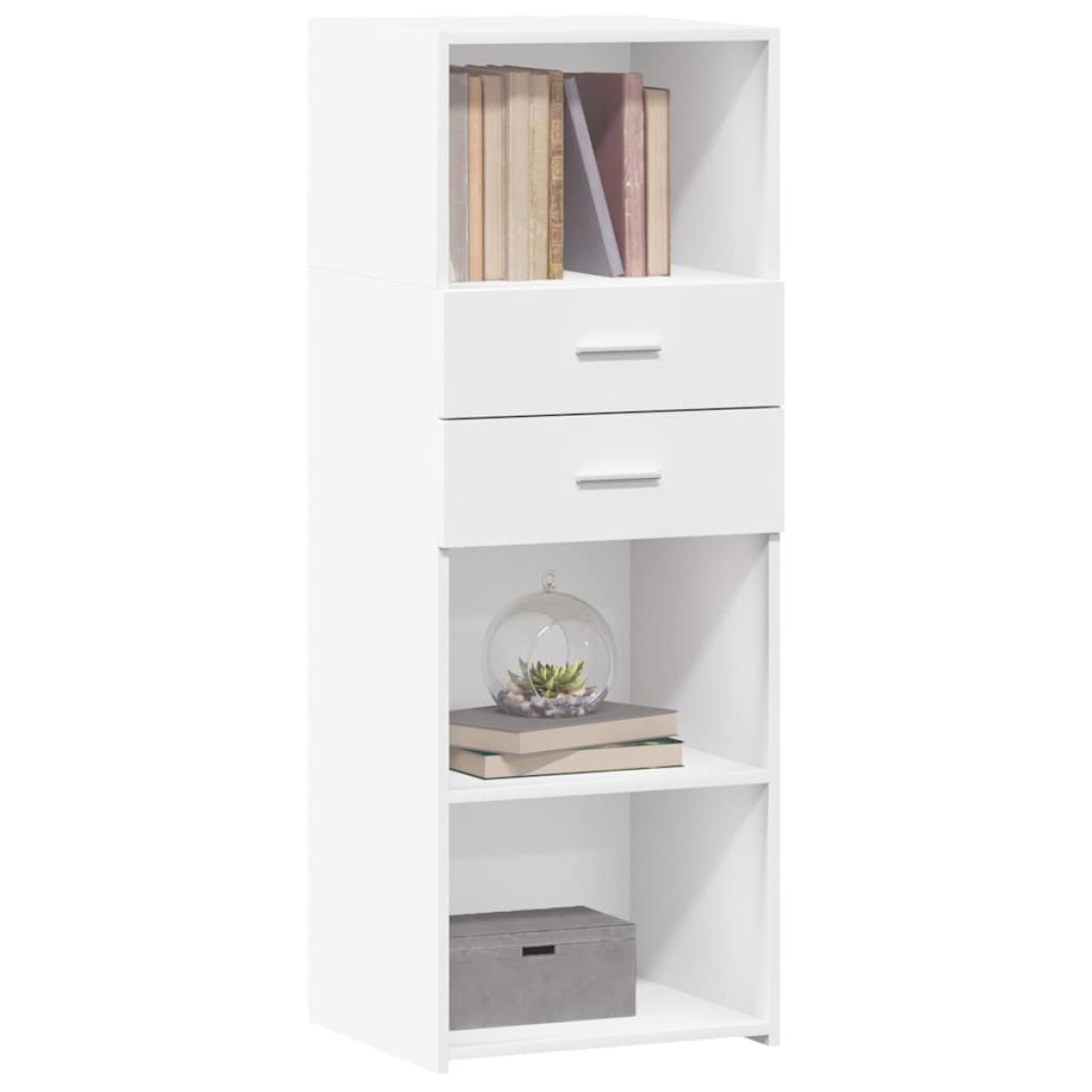 vidaXL Ντουλάπι Λευκό 45x42,5x124 εκ. από Επεξεργασμένο Ξύλο
