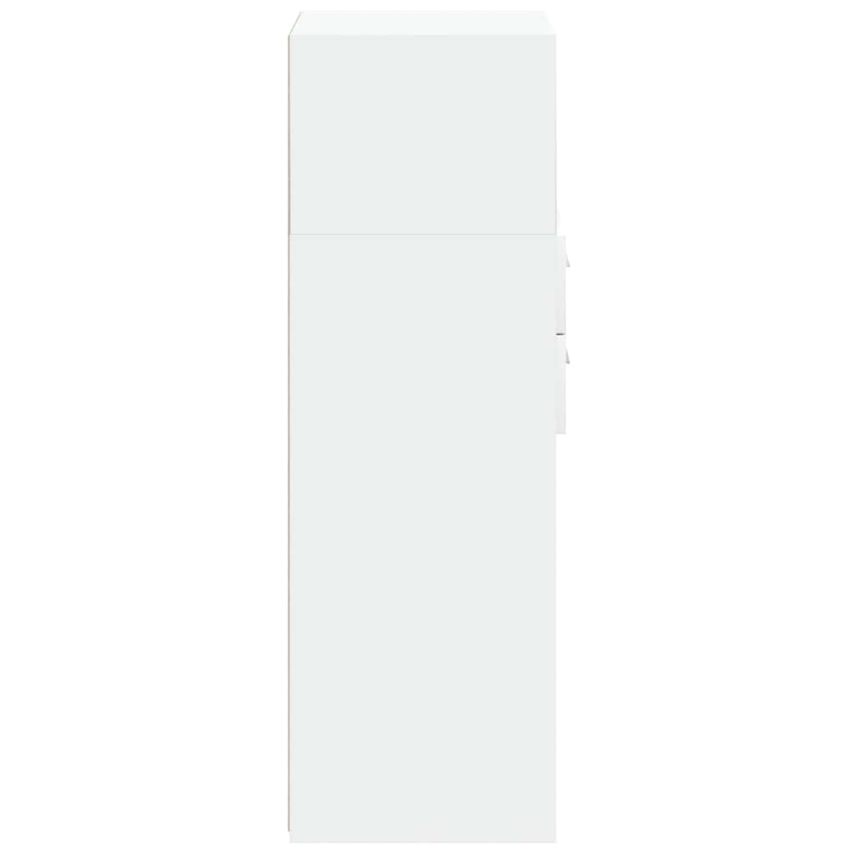 vidaXL Ντουλάπι Λευκό 45x42,5x124 εκ. από Επεξεργασμένο Ξύλο