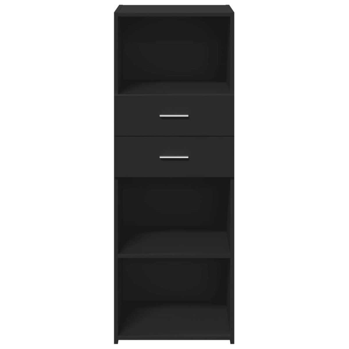 vidaXL Ντουλάπι Μαύρο 45x42,5x124 εκ. από Επεξεργασμένο Ξύλο