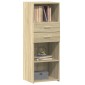 vidaXL Ντουλάπι Sonoma Δρυς 45x42,5x124 εκ. από Επεξεργασμένο Ξύλο