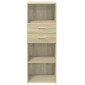 vidaXL Ντουλάπι Sonoma Δρυς 45x42,5x124 εκ. από Επεξεργασμένο Ξύλο