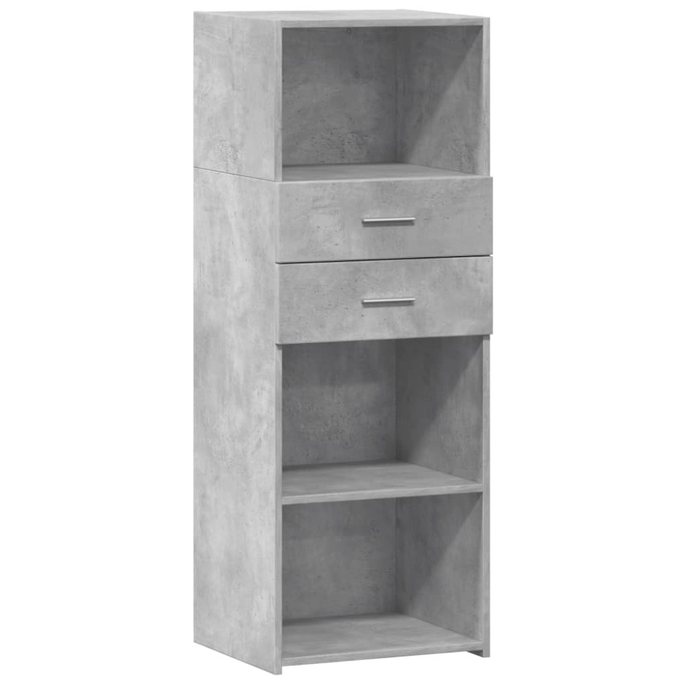 vidaXL Ντουλάπι Γκρι Σκυρ. 45x42,5x124 εκ. από Επεξεργασμένο Ξύλο