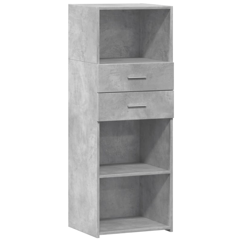 vidaXL Ντουλάπι Γκρι Σκυρ. 45x42,5x124 εκ. από Επεξεργασμένο Ξύλο