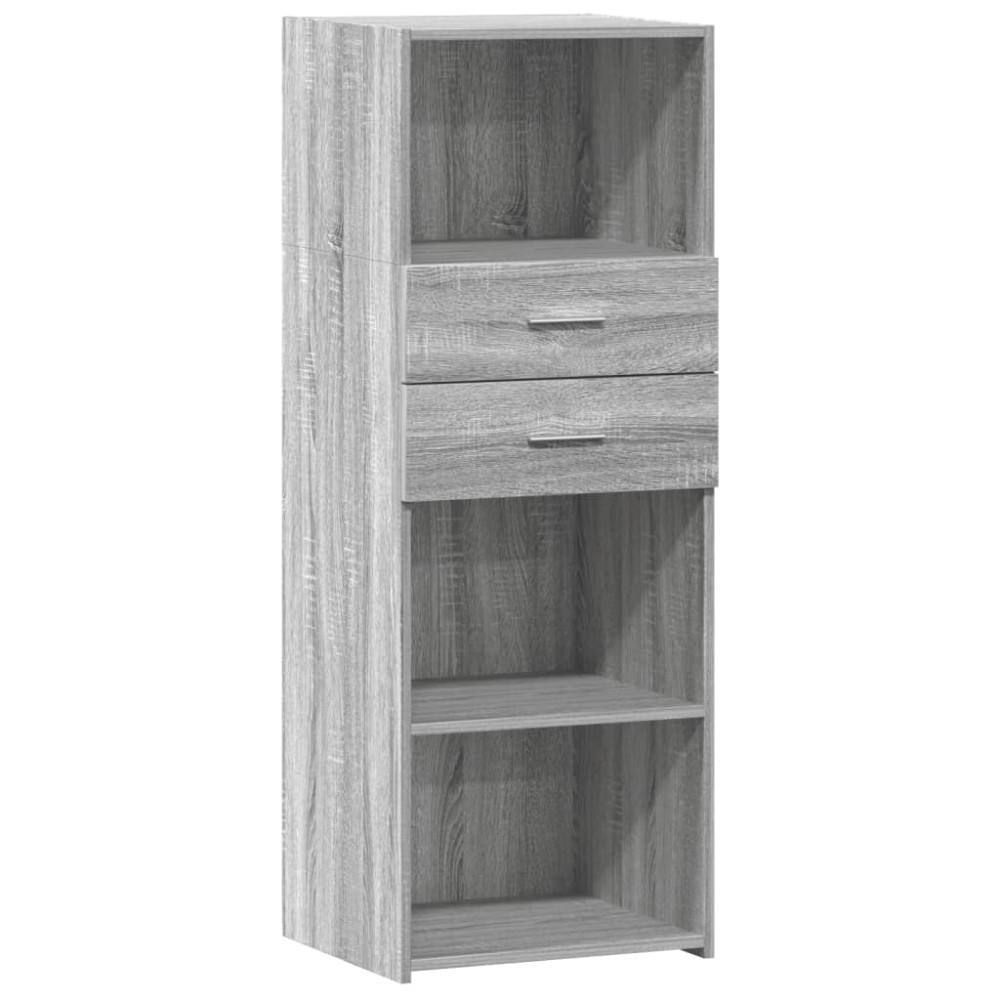 vidaXL Ντουλάπι Γκρι Sonoma 45x42,5x124 εκ. από Επεξεργασμένο Ξύλο