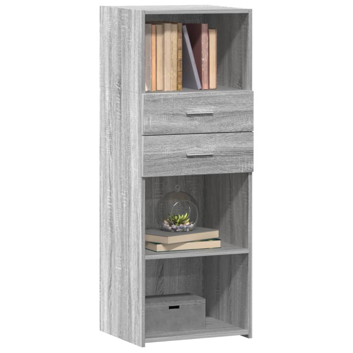 vidaXL Ντουλάπι Γκρι Sonoma 45x42,5x124 εκ. από Επεξεργασμένο Ξύλο