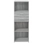 vidaXL Ντουλάπι Γκρι Sonoma 45x42,5x124 εκ. από Επεξεργασμένο Ξύλο