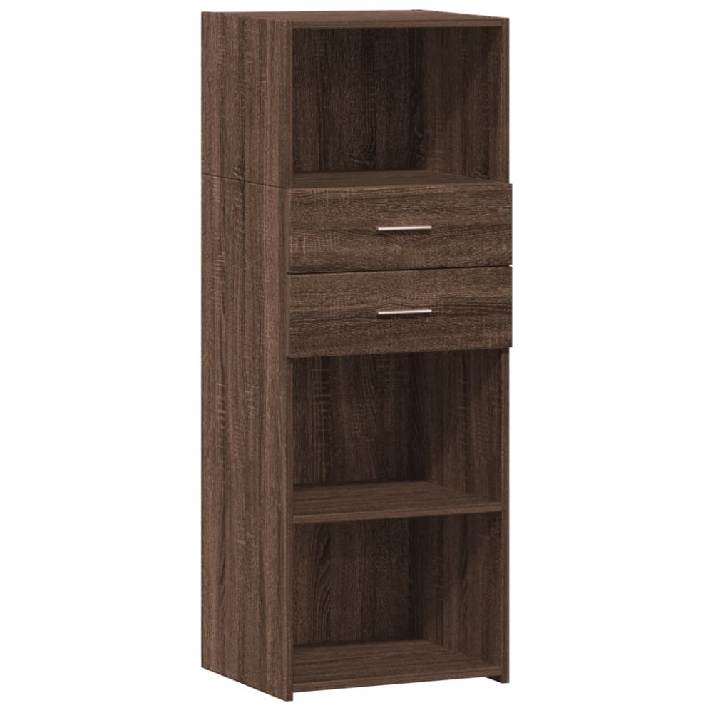 vidaXL Ντουλάπι Καφέ Δρυς 45x42,5x124 εκ. από Επεξεργασμένο Ξύλο