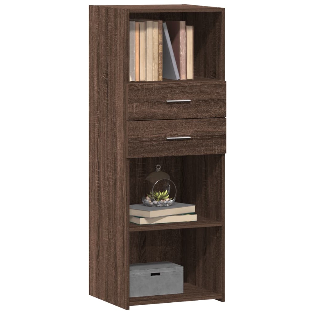 vidaXL Ντουλάπι Καφέ Δρυς 45x42,5x124 εκ. από Επεξεργασμένο Ξύλο