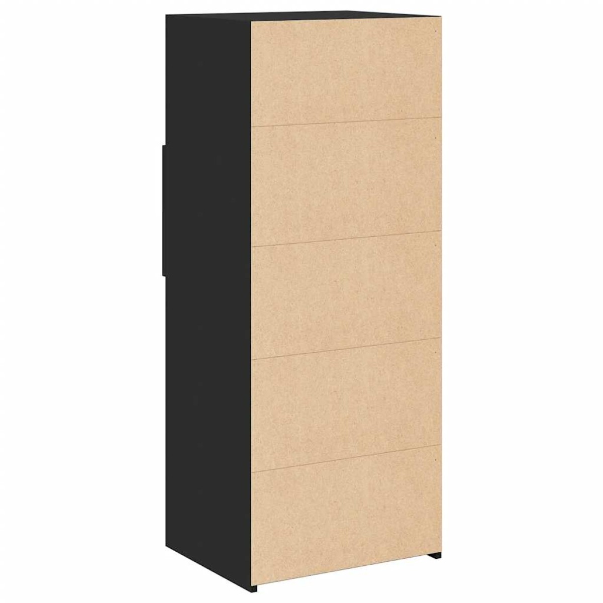 vidaXL Ντουλάπι Μαύρο 50x42,5x124 εκ. από Επεξεργασμένο Ξύλο