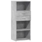 vidaXL Ντουλάπι Γκρι Σκυρ. 50x42,5x124 εκ. από Επεξεργασμένο Ξύλο