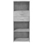 vidaXL Ντουλάπι Γκρι Σκυρ. 50x42,5x124 εκ. από Επεξεργασμένο Ξύλο