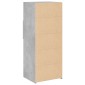 vidaXL Ντουλάπι Γκρι Σκυρ. 50x42,5x124 εκ. από Επεξεργασμένο Ξύλο