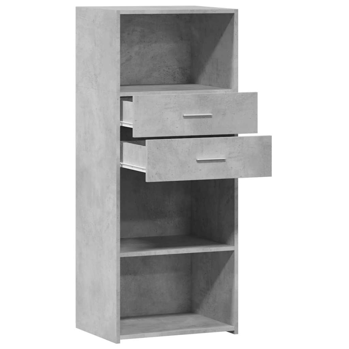 vidaXL Ντουλάπι Γκρι Σκυρ. 50x42,5x124 εκ. από Επεξεργασμένο Ξύλο