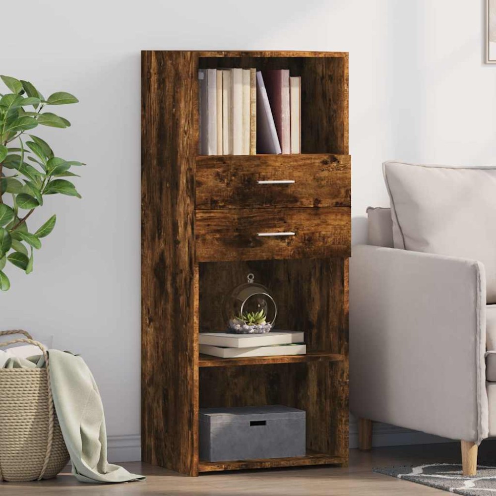 vidaXL Ντουλάπα Καπνιστή Δρυς 50x42,5x124 εκ. από Επεξεργασμένο Ξύλο