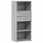 vidaXL Ντουλάπι Γκρι Sonoma 50x42,5x124 εκ. από Επεξεργασμένο Ξύλο