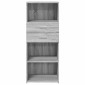 vidaXL Ντουλάπι Γκρι Sonoma 50x42,5x124 εκ. από Επεξεργασμένο Ξύλο