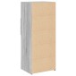vidaXL Ντουλάπι Γκρι Sonoma 50x42,5x124 εκ. από Επεξεργασμένο Ξύλο
