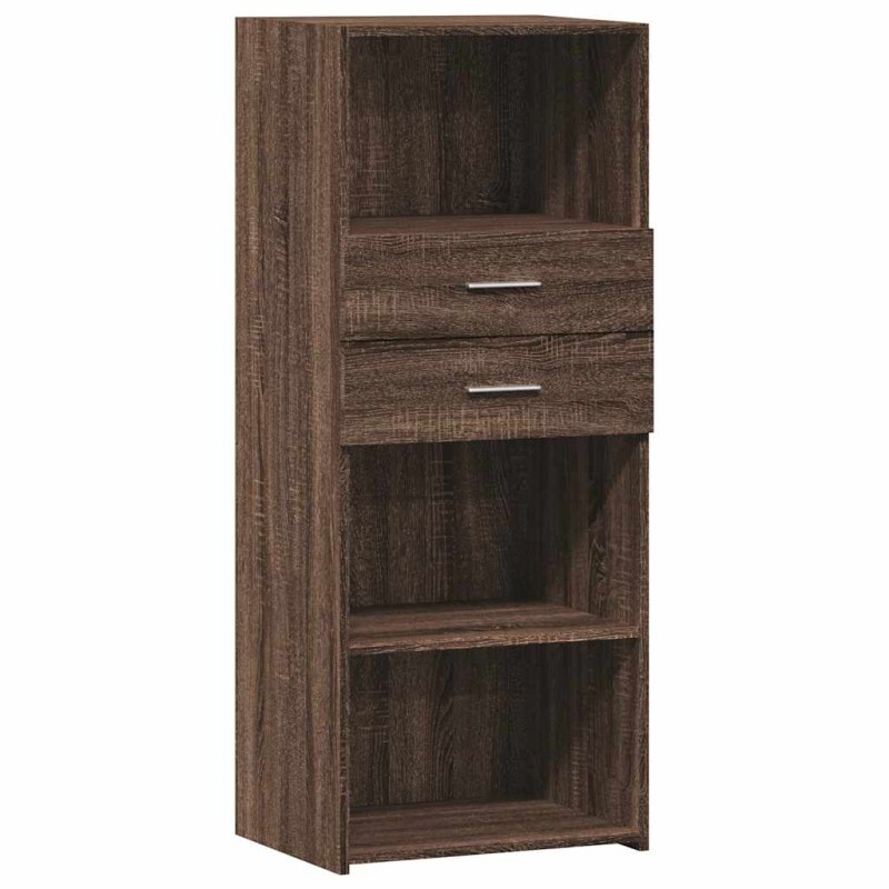 vidaXL Ντουλάπι Καφέ Δρυς 50x42,5x124 εκ. από Επεξεργασμένο Ξύλο