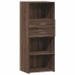 vidaXL Ντουλάπι Καφέ Δρυς 50x42,5x124 εκ. από Επεξεργασμένο Ξύλο