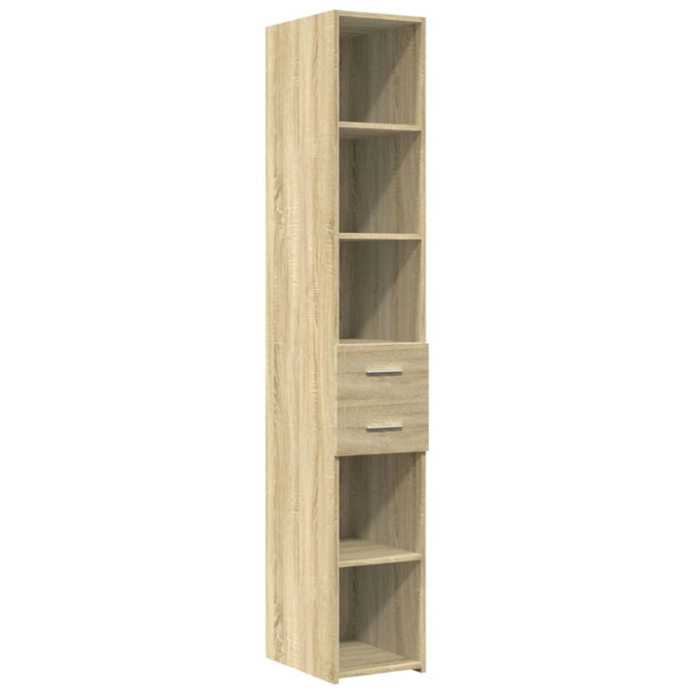 vidaXL Ντουλάπι Sonoma Δρυς 30x42,5x185 εκ. από Επεξεργασμένο Ξύλο