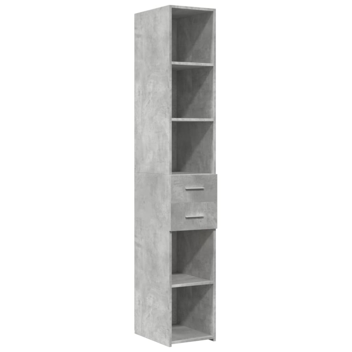 vidaXL Ντουλάπι Γκρι Σκυροδέματος 30x42,5x185 εκ. Επεξεργασμένο Ξύλο