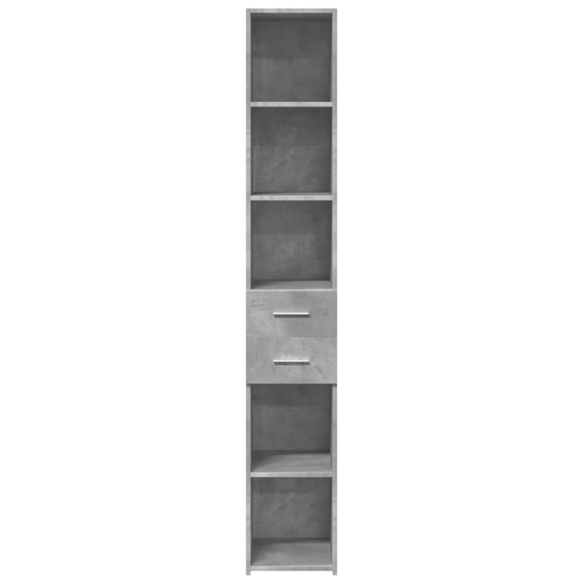 vidaXL Ντουλάπι Γκρι Σκυροδέματος 30x42,5x185 εκ. Επεξεργασμένο Ξύλο