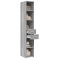 vidaXL Ντουλάπι Γκρι Sonoma 30x42,5x185 εκ. από Επεξεργασμένο Ξύλο