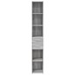 vidaXL Ντουλάπι Γκρι Sonoma 30x42,5x185 εκ. από Επεξεργασμένο Ξύλο