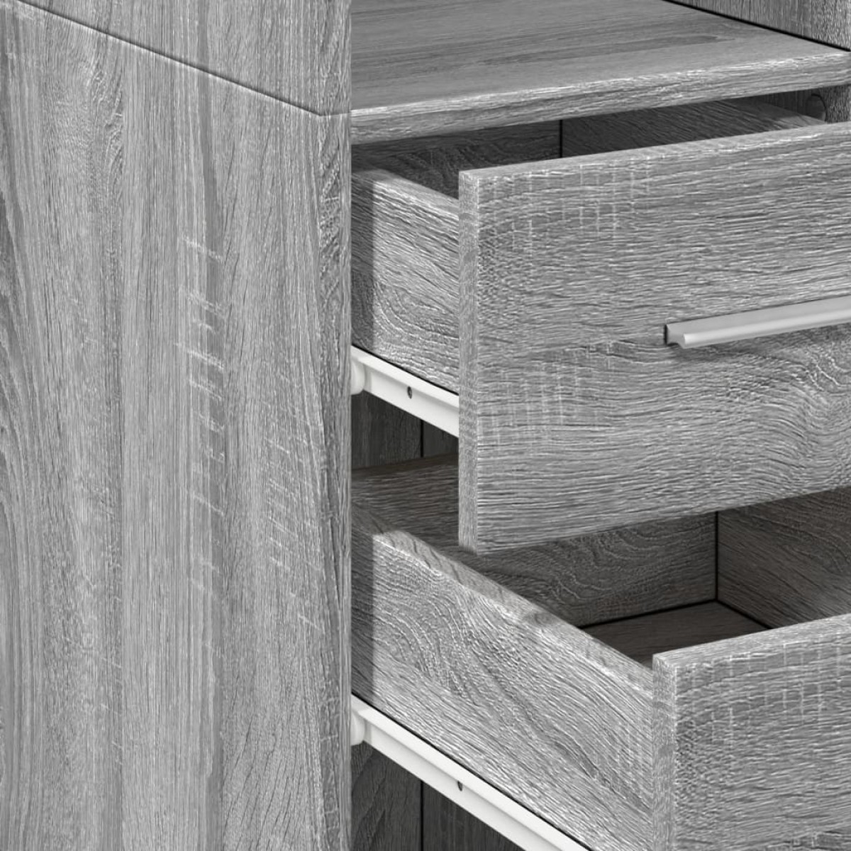 vidaXL Ντουλάπι Γκρι Sonoma 30x42,5x185 εκ. από Επεξεργασμένο Ξύλο