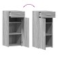 vidaXL Ντουλάπι Γκρι Sonoma 40x42,5x93 εκ. από Επεξεργασμένο Ξύλο