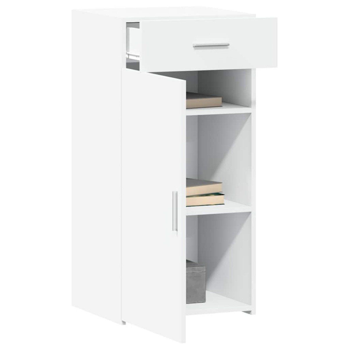 vidaXL Συρταριέρα Λευκή 45x42,5x93 εκ. από Επεξεργασμένο Ξύλο