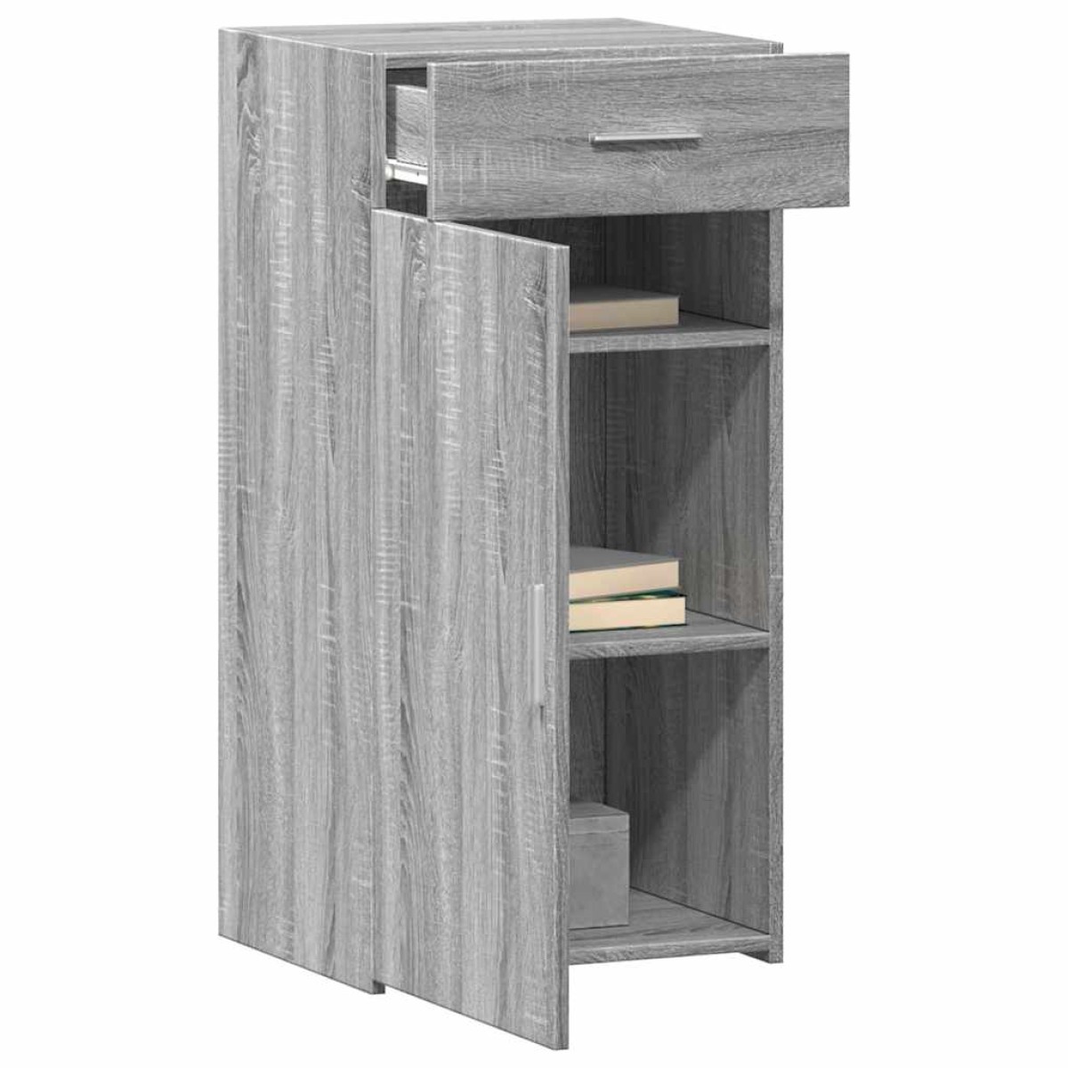 vidaXL Ραφιέρα Γκρι Sonoma 45x42,5x93 εκ. από Επεξεργασμένο Ξύλο