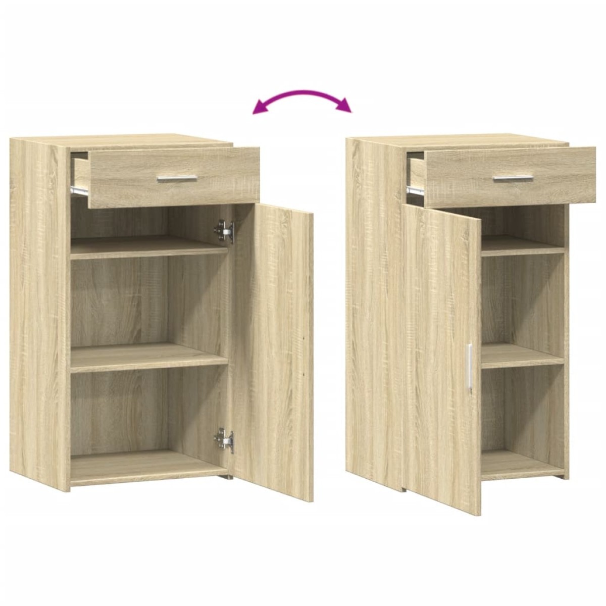 vidaXL Ντουλάπι Sonoma Δρυς 50x42,5x93 εκ. από Επεξεργασμένο Ξύλο