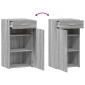 vidaXL Ραφιέρα Γκρι Sonoma 50x42,5x93 εκ. από Επεξεργασμένο Ξύλο