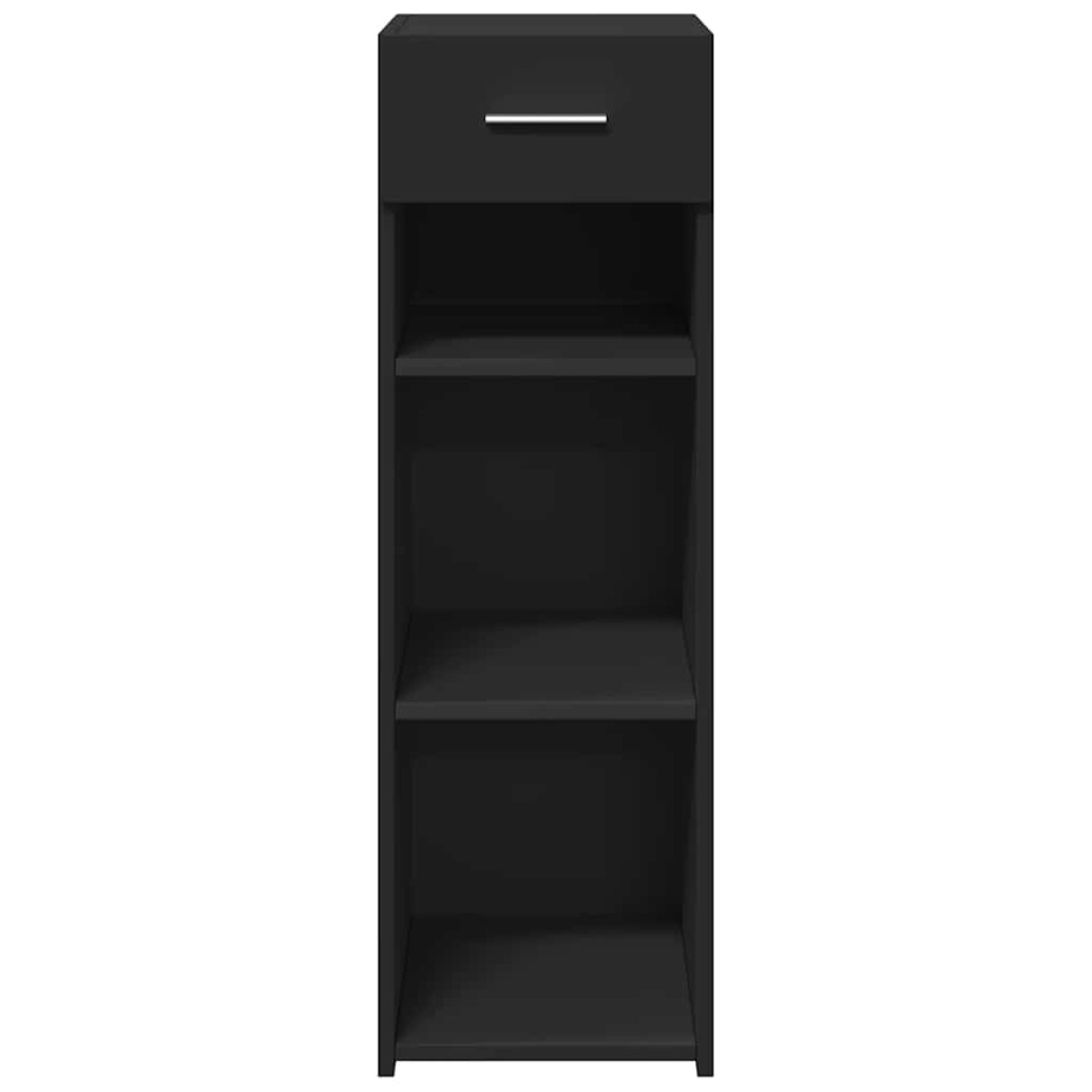 vidaXL Συρταριέρα Μαύρη 30x42,5x93 εκ. από Επεξεργασμένο Ξύλο