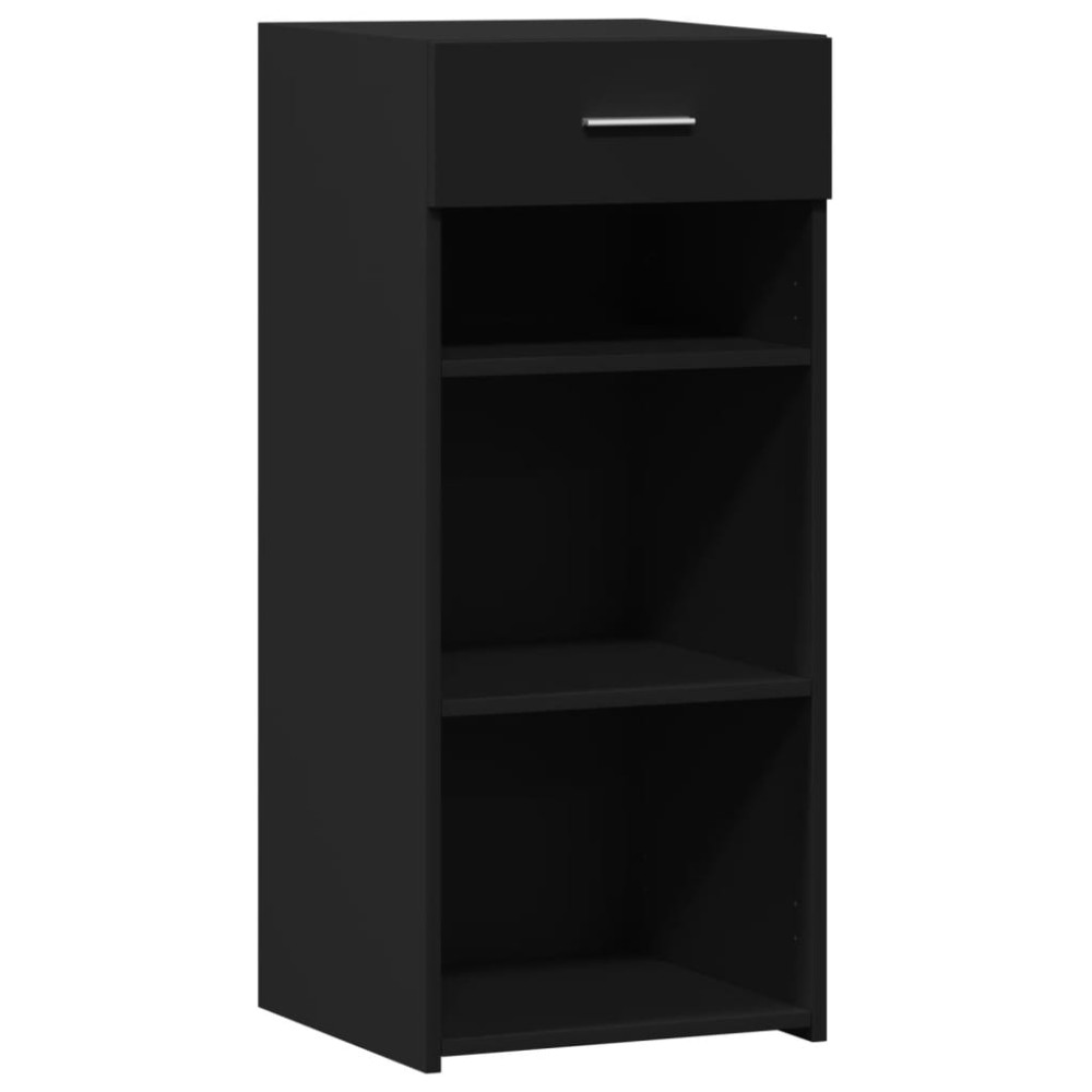vidaXL Συρταριέρα Μαύρη 40x42,5x93 εκ. από Επεξεργασμένο Ξύλο