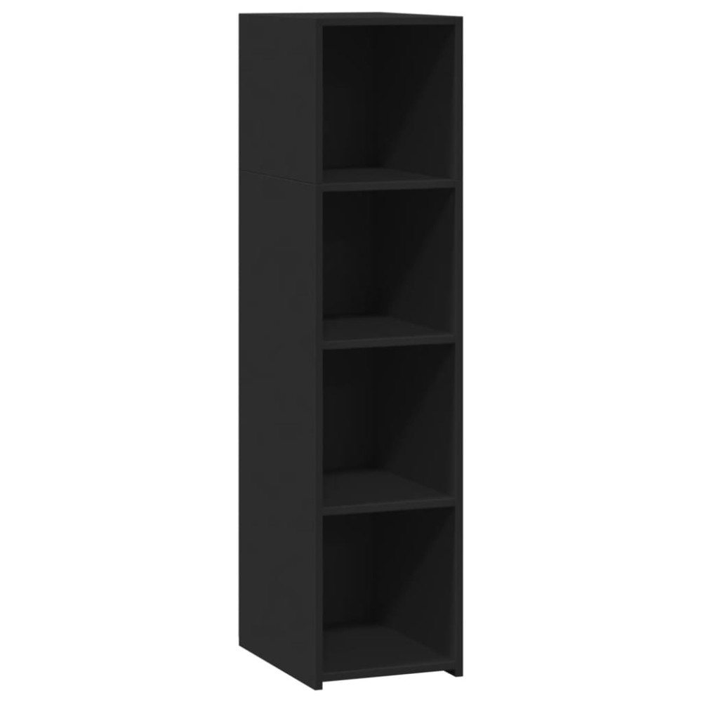 vidaXL Ντουλάπι Μαύρο 30x41x124 εκ. από Επεξεργασμένο Ξύλο