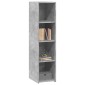 vidaXL Ντουλάπι Γκρι Σκυροδέματος 30x41x124 εκ. από Επεξεργασμένο Ξύλο