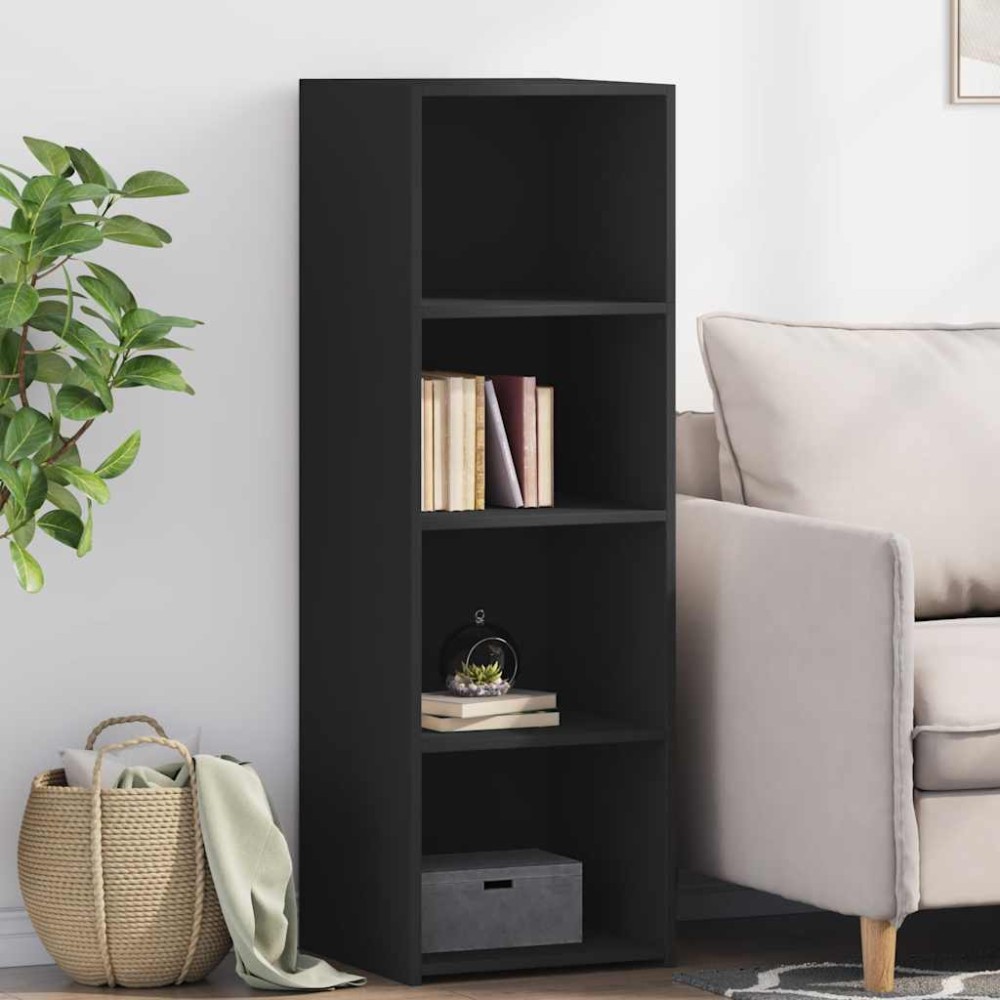 vidaXL Ντουλάπι Μαύρο 40x41x124 εκ. από Επεξεργασμένο Ξύλο