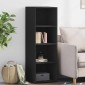 vidaXL Ντουλάπι Μαύρο 40x41x124 εκ. από Επεξεργασμένο Ξύλο
