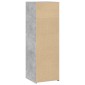 vidaXL Ντουλάπι Γκρι Σκυροδέματος 40x41x124 εκ. από Επεξεργασμένο Ξύλο