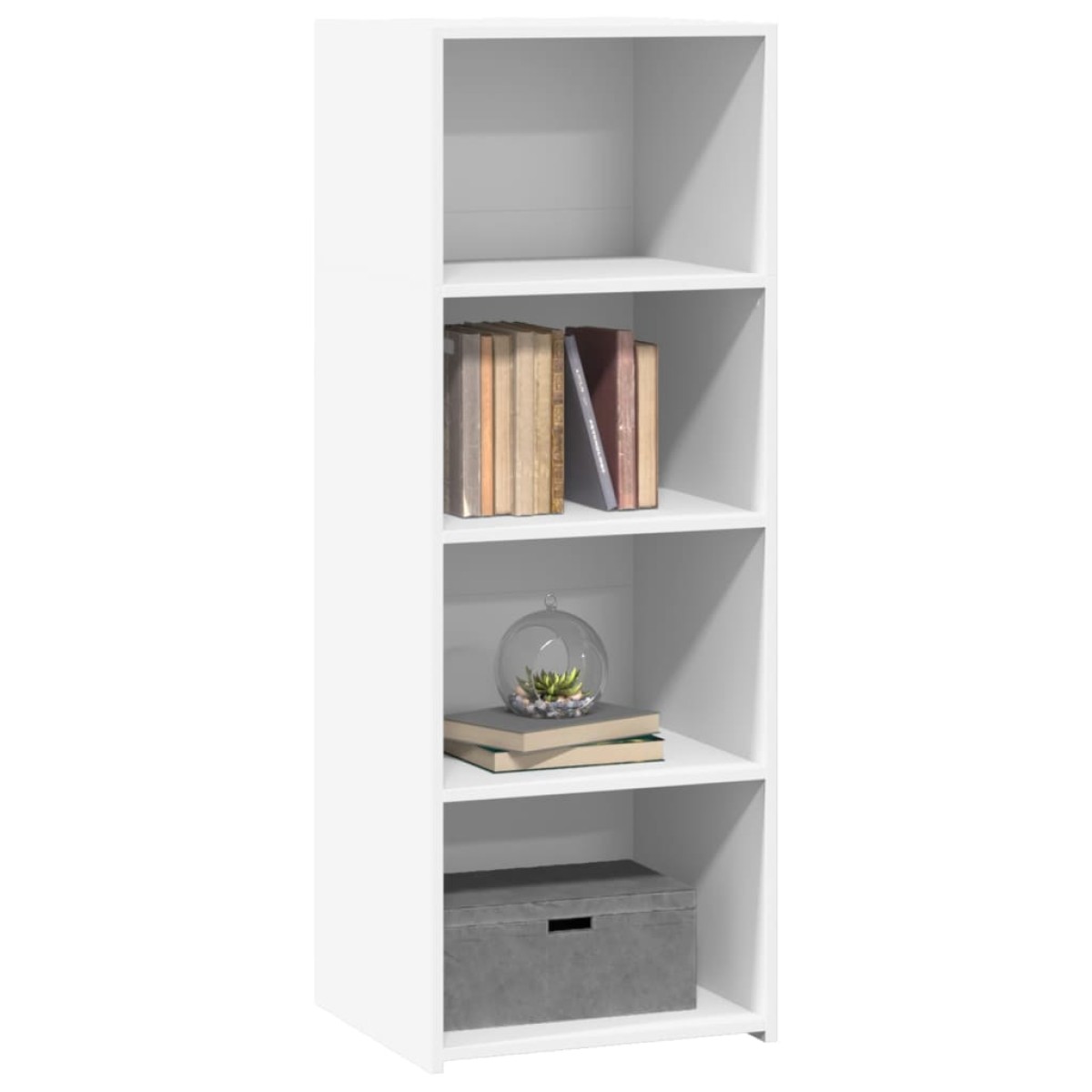 vidaXL Ντουλάπι Λευκό 45x41x124 εκ. από Επεξεργασμένο Ξύλο