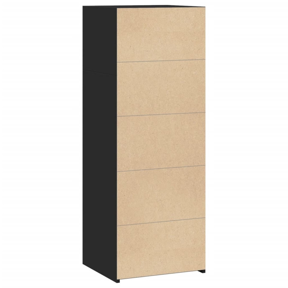 vidaXL Ντουλάπι Μαύρο 45x41x124 εκ. από Επεξεργασμένο Ξύλο