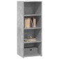 vidaXL Ντουλάπι Γκρι Σκυρ. 45x41x124 εκ. από Επεξεργασμένο Ξύλο