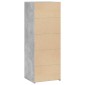 vidaXL Ντουλάπι Γκρι Σκυρ. 45x41x124 εκ. από Επεξεργασμένο Ξύλο